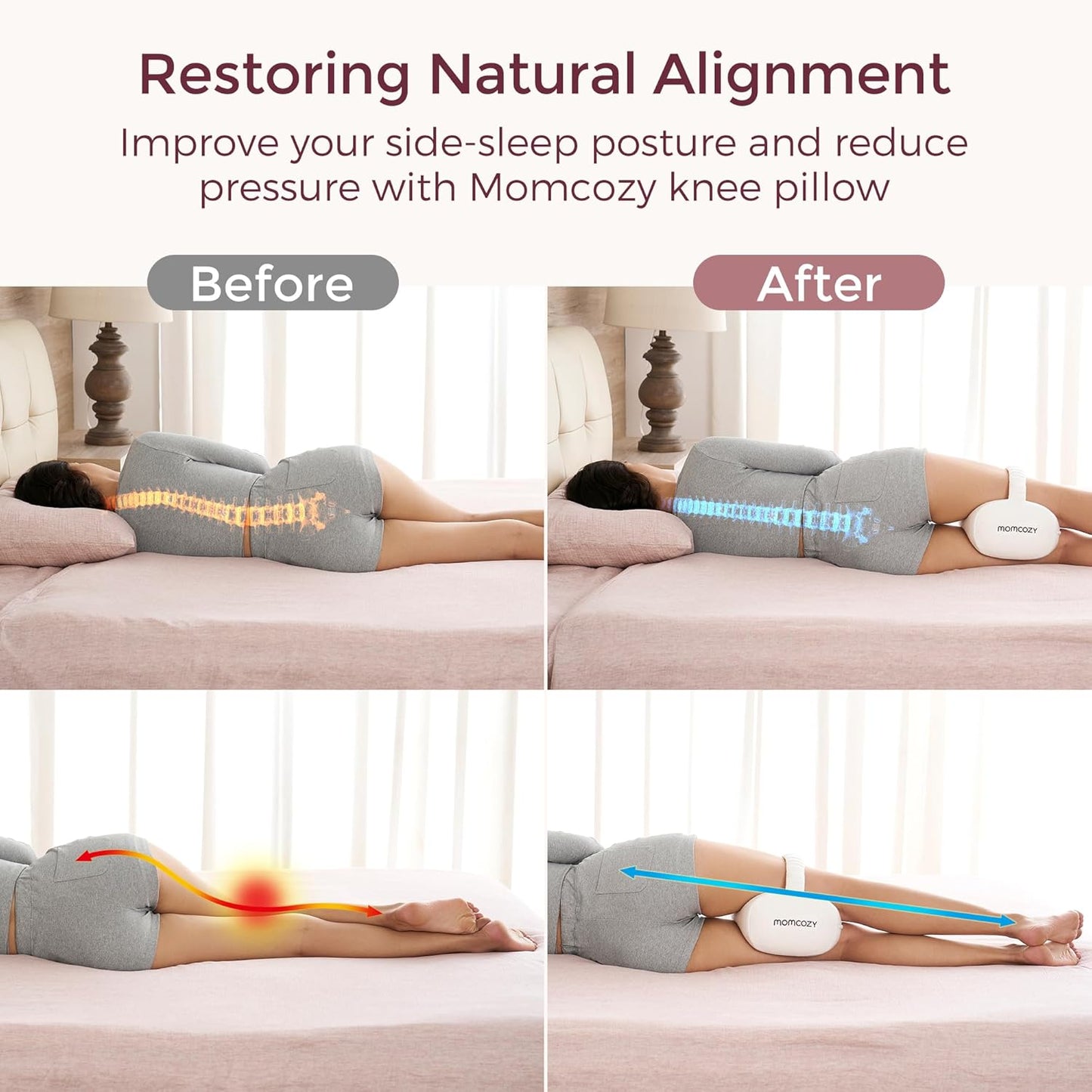 Contoured Leg Support Pillow